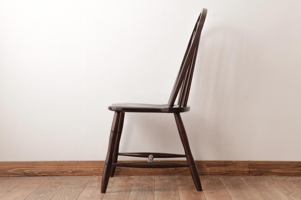 中古　松本民芸家具　ビンテージ　飽きのこないデザインが魅力の#72型・リーチチェア(ダイニングチェア、椅子)(2)