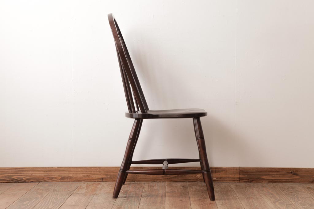 中古　松本民芸家具　ビンテージ　飽きのこないデザインが魅力の#72型・リーチチェア(ダイニングチェア、椅子)(2)