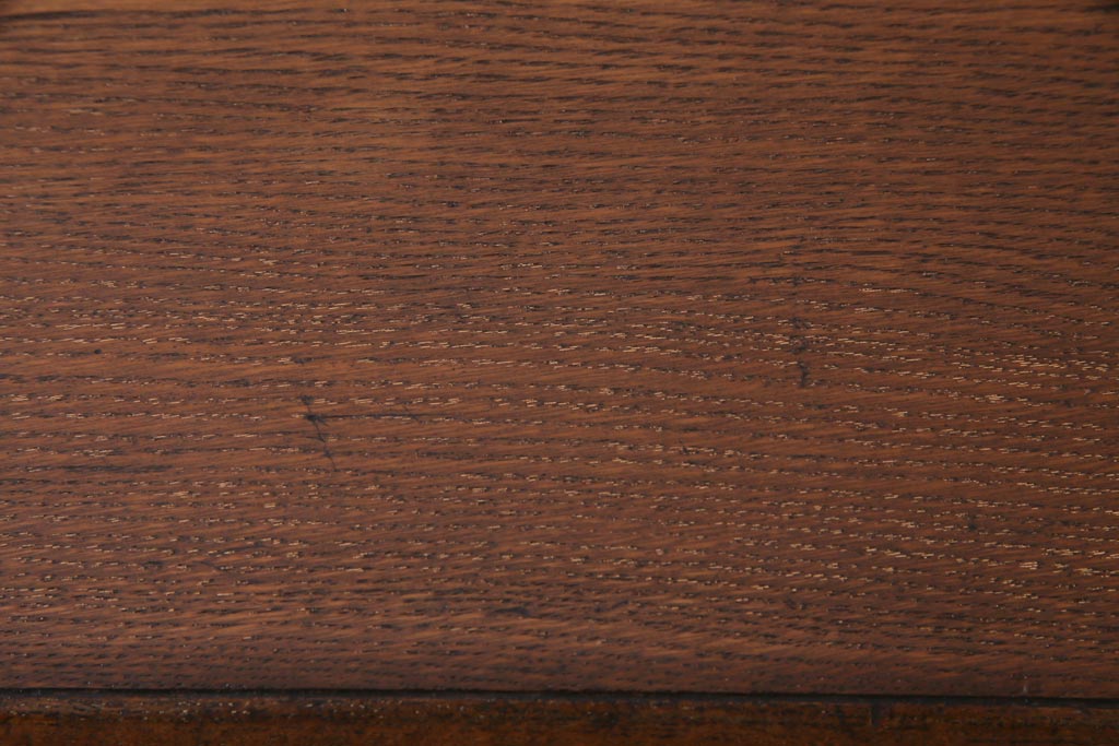 昭和初期　ペイント家具　爽やかな色合いが可愛らしいレトロな片袖机(デスク、在宅ワーク、在宅用作業台)
