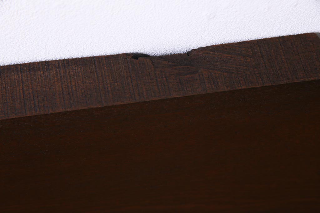 アンティーク雑貨　明治大正期　DIY　力強い見事な木目が楽しめる古材一枚板(材料)