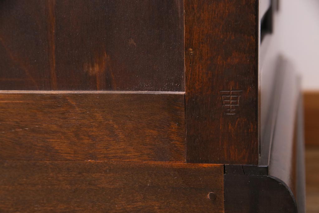 中古　松本民芸家具　#45型　洗練された美しさが漂うワードローブ(洋服タンス、衣装箪笥、収納棚)(定価約49万円)
