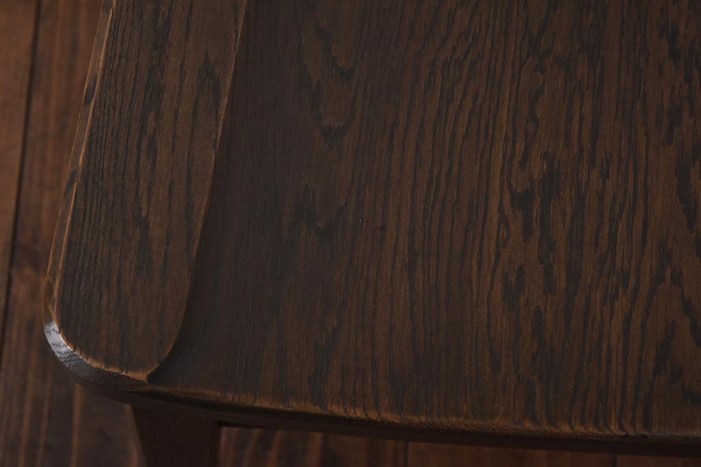 中古　神戸家具　永田良介商店　素朴なアンティークスタイルを楽しめるスカシ型食堂椅子(チェア、イス)