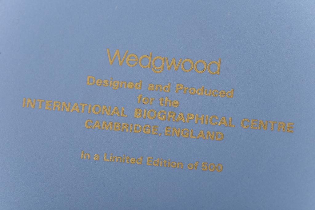 中古　イギリス Wedgwood(ウェッジウッド)　ジャスパー　記念プレート(皿、ディスプレイ)