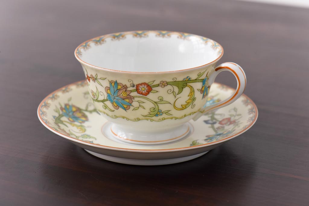 オールドノリタケ(Noritake、日陶) 月桂樹-日陶印 カップ&ソーサー