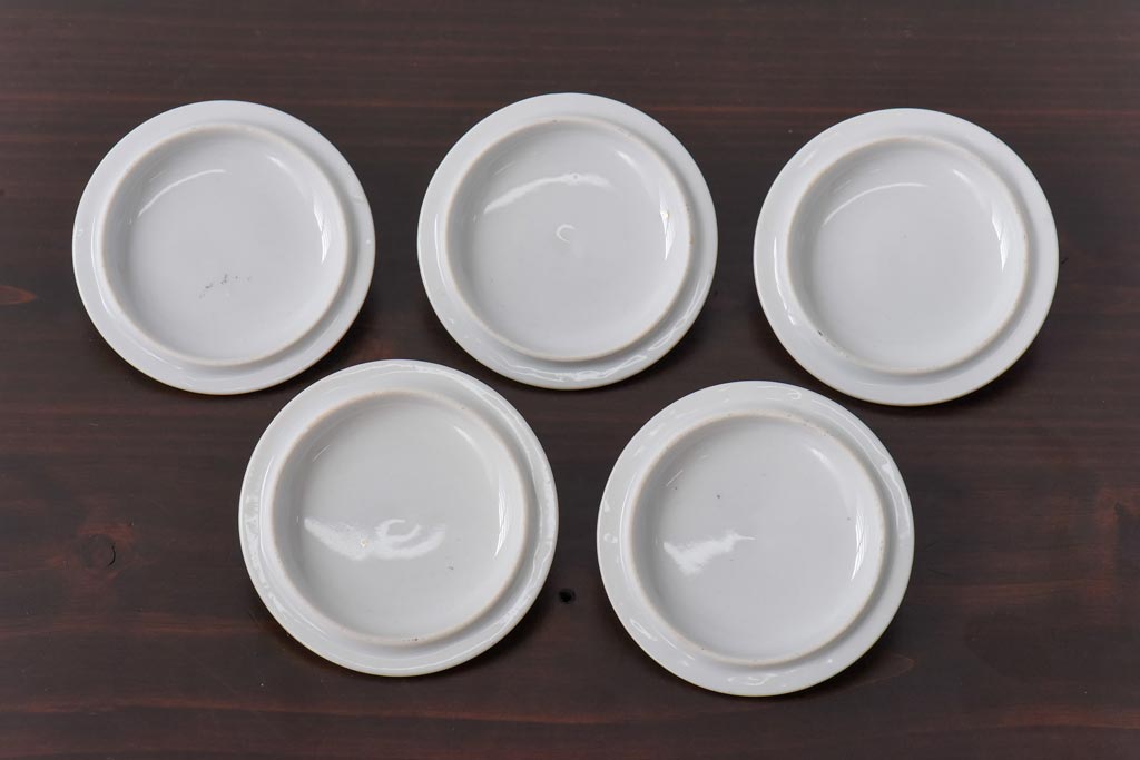 オールドメイトー(名古屋製陶所、名陶)　蓋付湯呑茶碗5客&プレートセット(盛皿、食器)