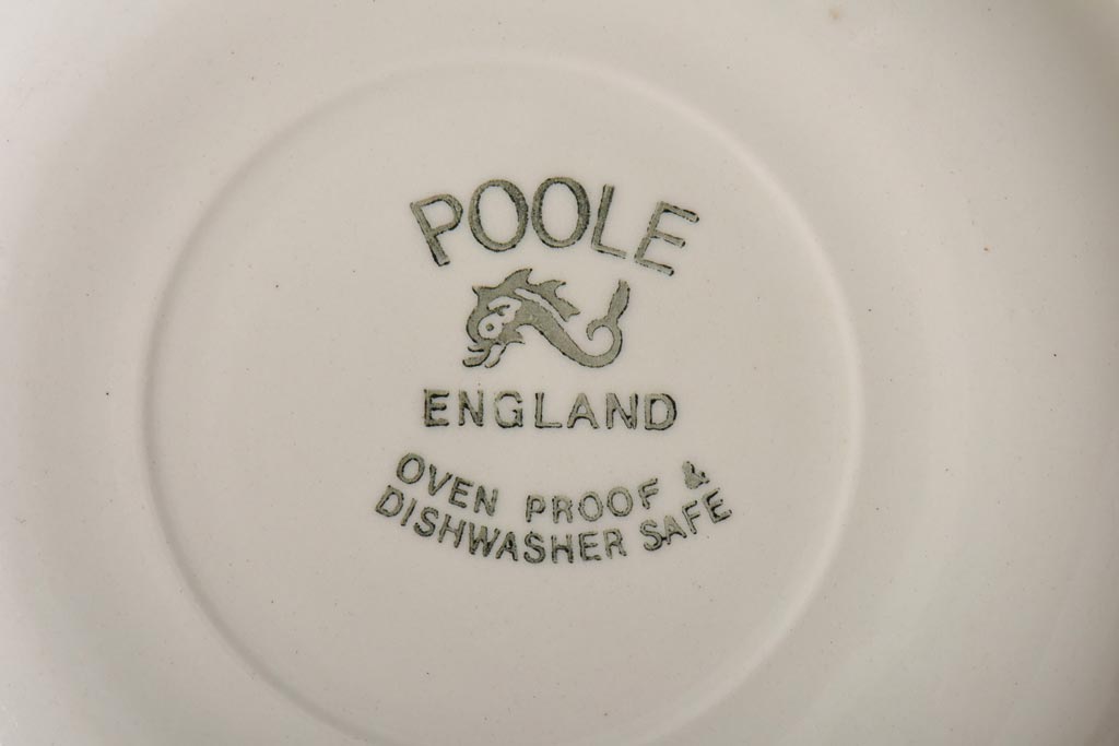イギリスビンテージ　Poole Pottery(プール・ポタリー)　コンパクトシリーズ　カップ&ソーサー3客セット(2)