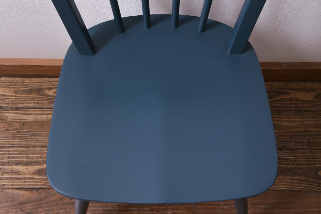 ペイント家具　イギリスビンテージ　ERCOL(アーコール)　シックな色合いのフープバックチェア(椅子、ダイニングチェア、ヴィンテージ)