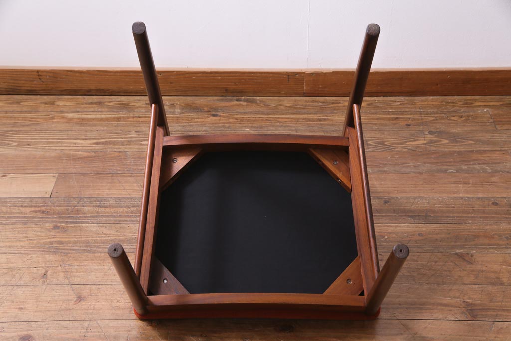 ヴィンテージ家具　北欧ビンテージ　チーク材　温もり溢れる雰囲気のダイニングチェア(椅子、ワークチェア)(1)