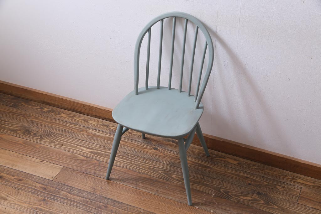 ペイント家具　ERCOL(アーコール)　シンプルでおしゃれなウィンザーダイニングチェア(椅子)