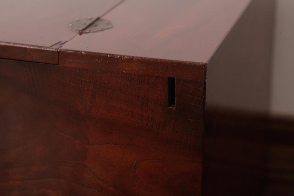 アンティーク家具　和製アンティーク　桑材貼り　上品でレトロな裁縫箱(小引き出し、小物収納)(R-037478)