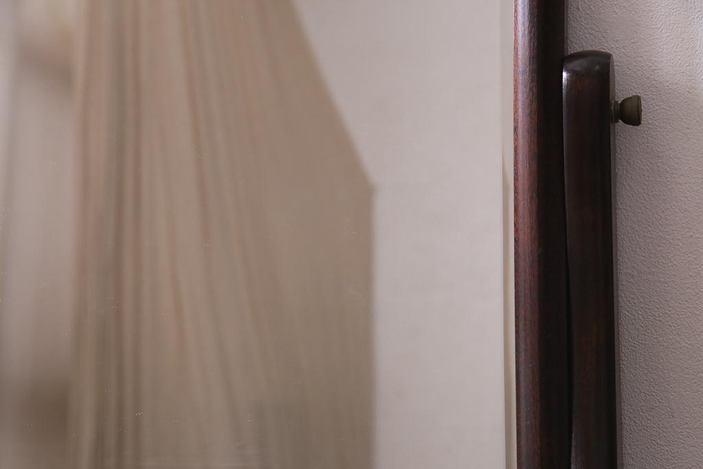 中古　伝統民芸　松本民芸家具　角型一面鏡　上品な佇まいが魅力のドレッサー(鏡台)(定価約38万円)(R-037497)