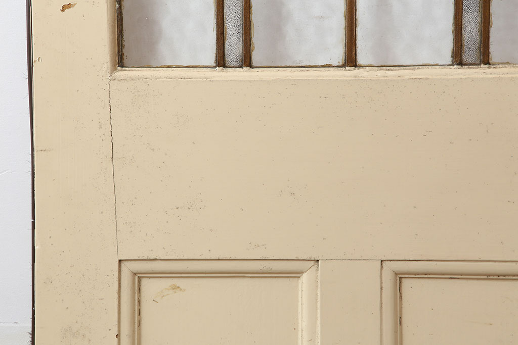 アンティーク建具　イギリスアンティーク　シャビーな雰囲気がおしゃれな木製吊り下げ戸(引き戸、建具)(R-037887)