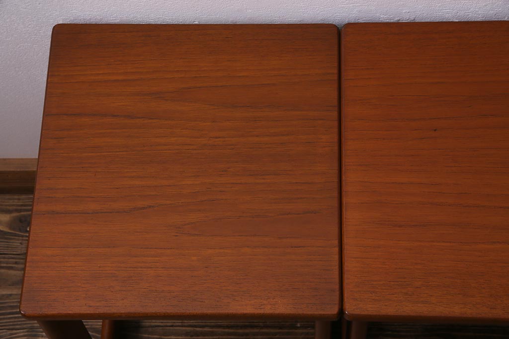 ヴィンテージ家具　北欧スタイル　 A.H McINTOSH(マッキントッシュ)　多機能なネストテーブル(エクステンションテーブル、サイドテーブル、ビンテージ)(R-037894)