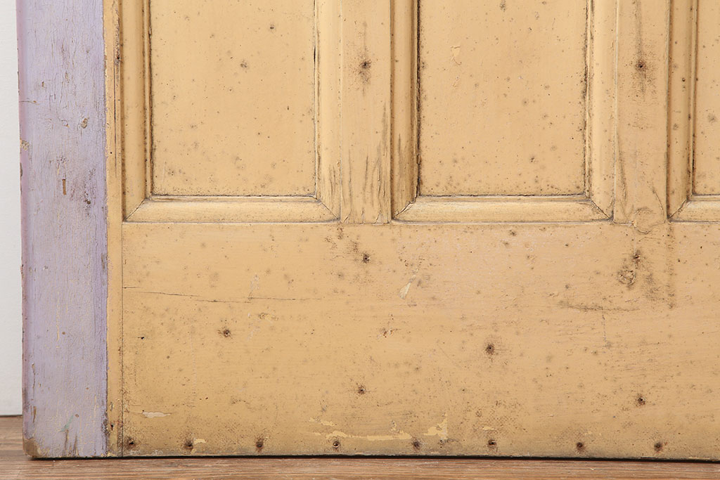 【★W様決済専用】アンティーク建具　イギリスアンティーク　ステンドグラスがおしゃれな木製ドア(扉、建具)(R-037952)