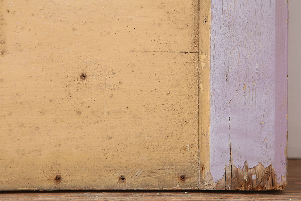 【★W様決済専用】アンティーク建具　イギリスアンティーク　ステンドグラスがおしゃれな木製ドア(扉、建具)(R-037952)