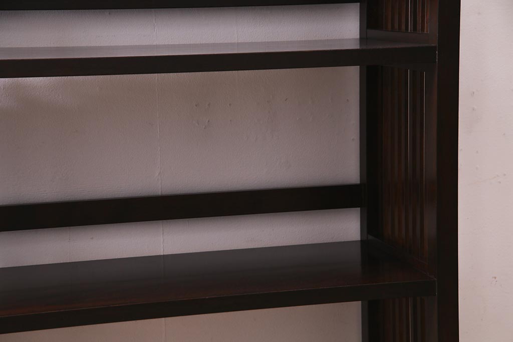 中古　松本民芸家具　#117型　落ち着いた雰囲気が魅力の書棚(飾り棚、本棚、オープンラック)(R-038018)