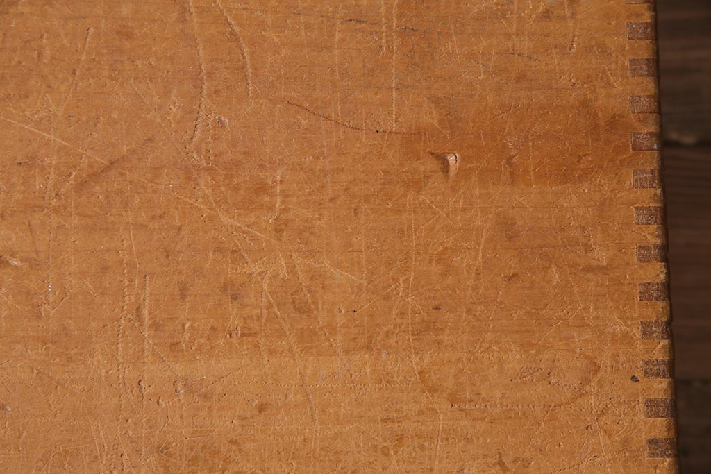 レトロ雑貨　昭和レトロ　キューブ型の大きな積み木【立方体・大】(飾り台、ディスプレイ雑貨)(R-038068)