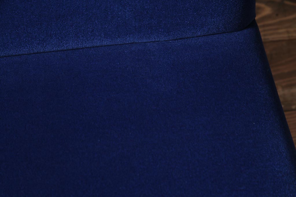 アンティーク家具　昭和初期　深みのあるブルーがお洒落なロッキングチェア(アームチェア)(R-038316)