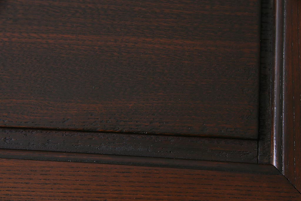 アンティーク家具　大正昭和初期　総ケヤキ一枚板　上品な佇まいが魅力の角ちゃぶ台(折りたたみテーブル、座卓、ローテーブル)(R-038340)