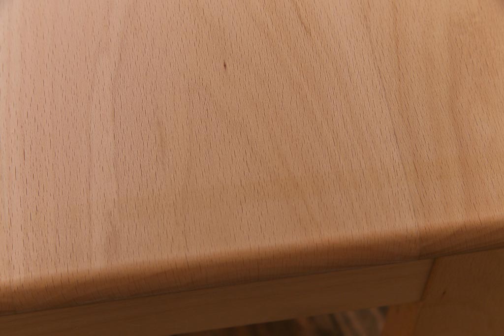 中古　飛騨産業　キツツキ　kids furniture　KF154TB　ビーチ材　キッズスタッキングテーブル(キャスター付きテーブル)(R-038393)
