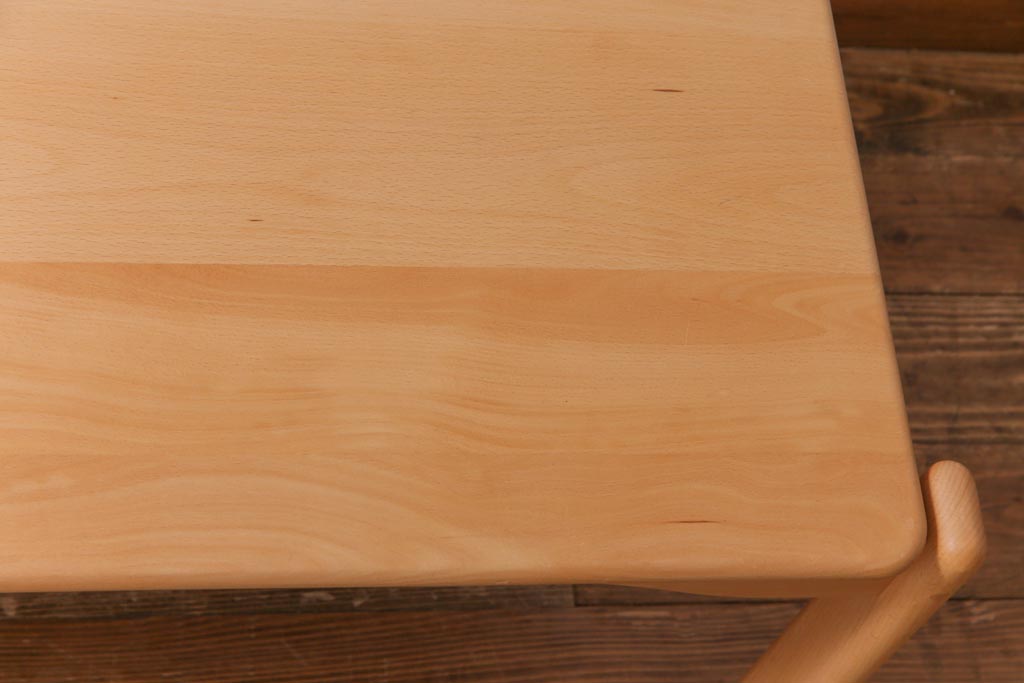 中古　飛騨産業　キツツキ　kids furniture　KF153TB　ビーチ材　キッズスタッキングテーブル(キャスター付きテーブル)(R-038394)