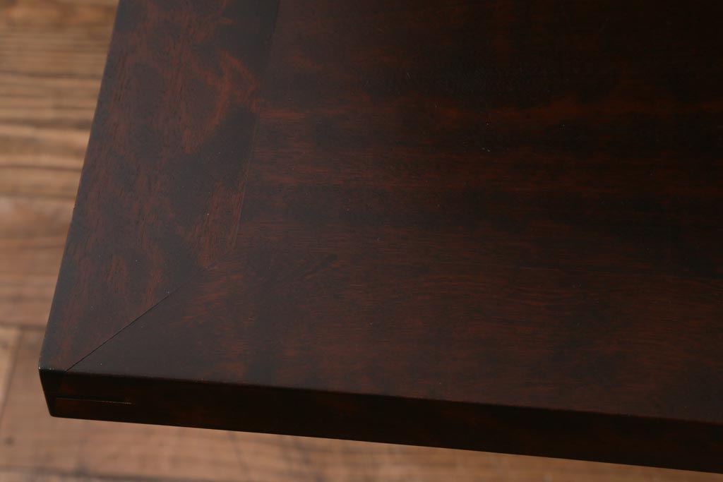 ビンテージ　北海道民芸家具　絶版品!洗練された佇まいの棚付きライティングビューロー(簿記机)(R-039054)