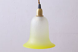 昔懐かしい白い平笠シェードの吊り下げ照明(天井照明、電笠)(3)