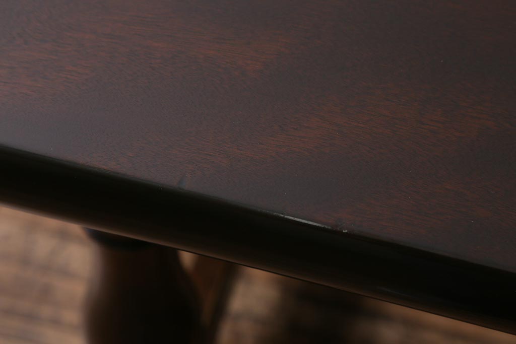 中古　松本民芸家具　LT型食卓　洗練されたモダンな佇まいが魅力の6人掛けダイニングテーブル(R-039702)