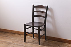 中古　松本民芸家具　シックな空間におすすめのラダーバックチェア(ダイニングチェア、椅子)(R-039805)