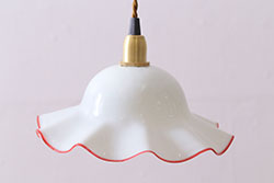 ビンテージ照明　シンプルな球体型の天井照明(ペンダントライト、吊り下げ照明)(R-047914)