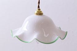アンティーク照明　セルロイド装飾がアクセントになった和の趣溢れる天井照明(ペンダントライト、吊り下げ照明)(R-048300)