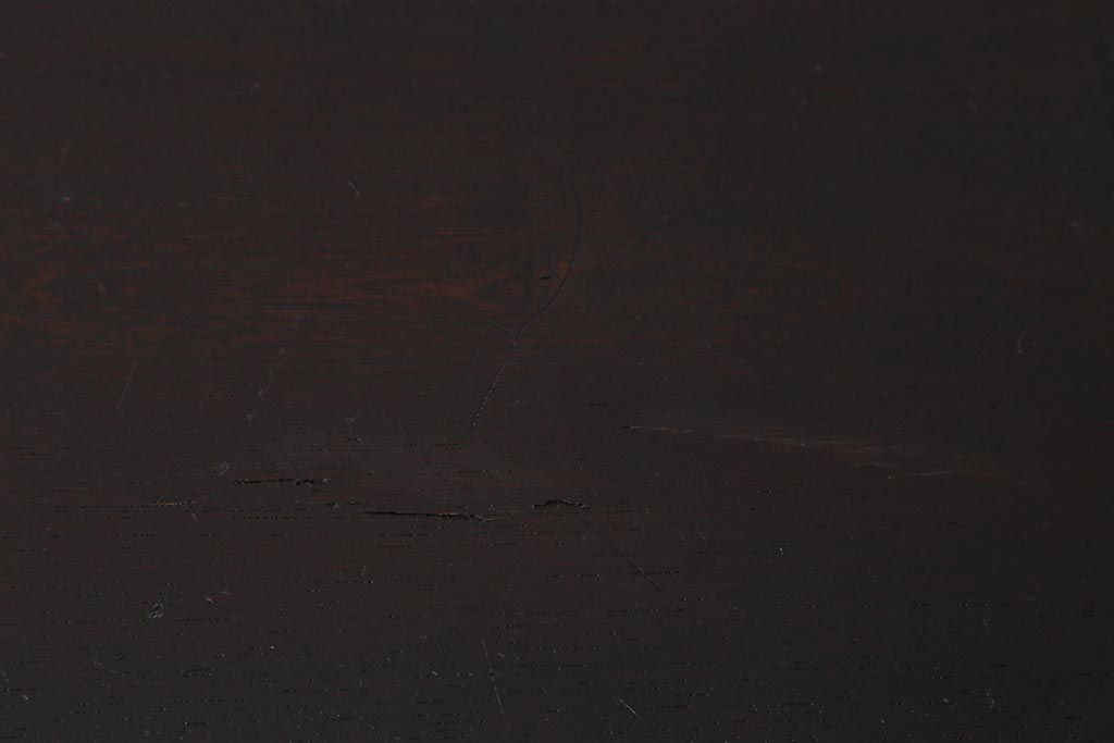 アンティーク家具　前面欅(ケヤキ)材　重厚な佇まいの大型帳場箪笥(水屋箪笥、サイドボード、テレビ台、テレビボード)(R-040298)