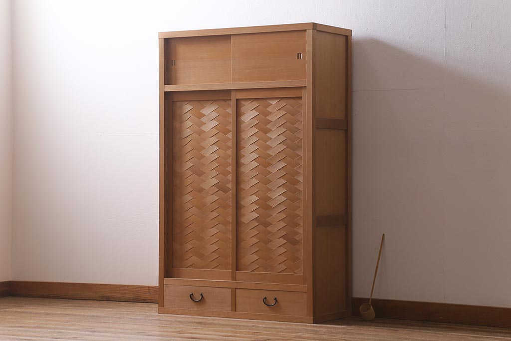置水屋 網代 茶道具 和家具