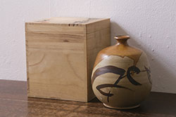 アンティーク雑貨　ケヤキ材一枚板　木の味わいが魅力的な花台(飾り台、盆栽卓)(R-043045)