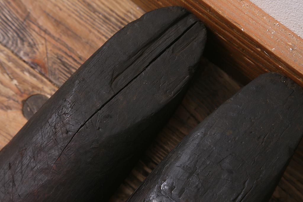 アンティーク雑貨　南会津　やまげんぺい木型(古民具、わらじ、草履)(R-040753)
