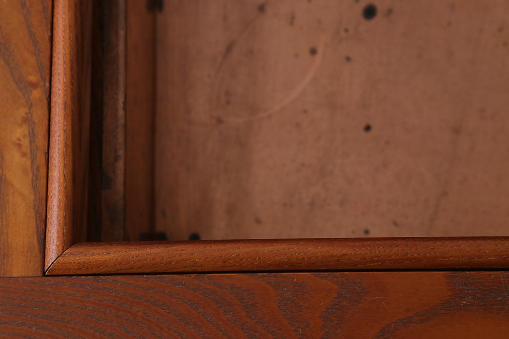 中古　民芸家具　昭和後期　栗材製　美しい杢目が上品な囲炉裏(火鉢、テーブル、ダイニングテーブル)(R-040888)