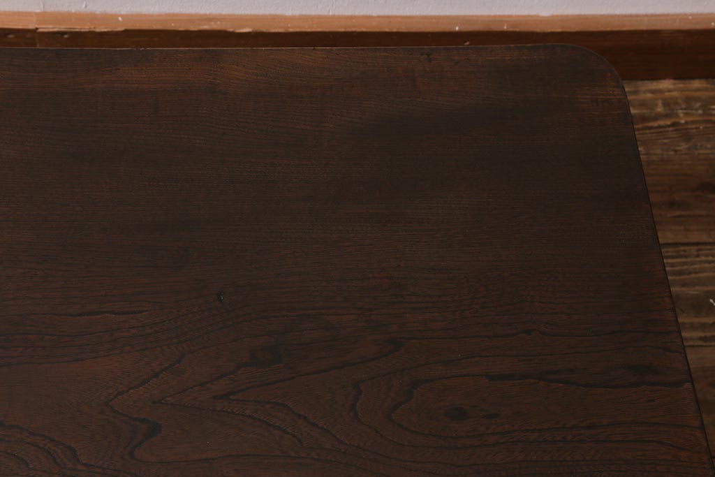 レトロ家具　昭和レトロ　昭和中期　栓材製　懐かしい雰囲気を醸し出す角ちゃぶ台(折りたたみテーブル、座卓、ローテーブル)(R-040904)