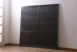 ヴィンテージ建具　昭和レトロ　シンプルなデザインが合わせやすい木製ドア(扉、ビンテージ)(R-044947)