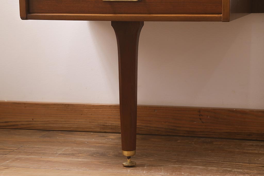 ヴィンテージ家具　G-PLAN(ジープラン)　激レア!　テーブル兼引き出し付き　おしゃれなヘッドボード(収納付きベッドヘッドボード、ビンテージ)(R-041230)