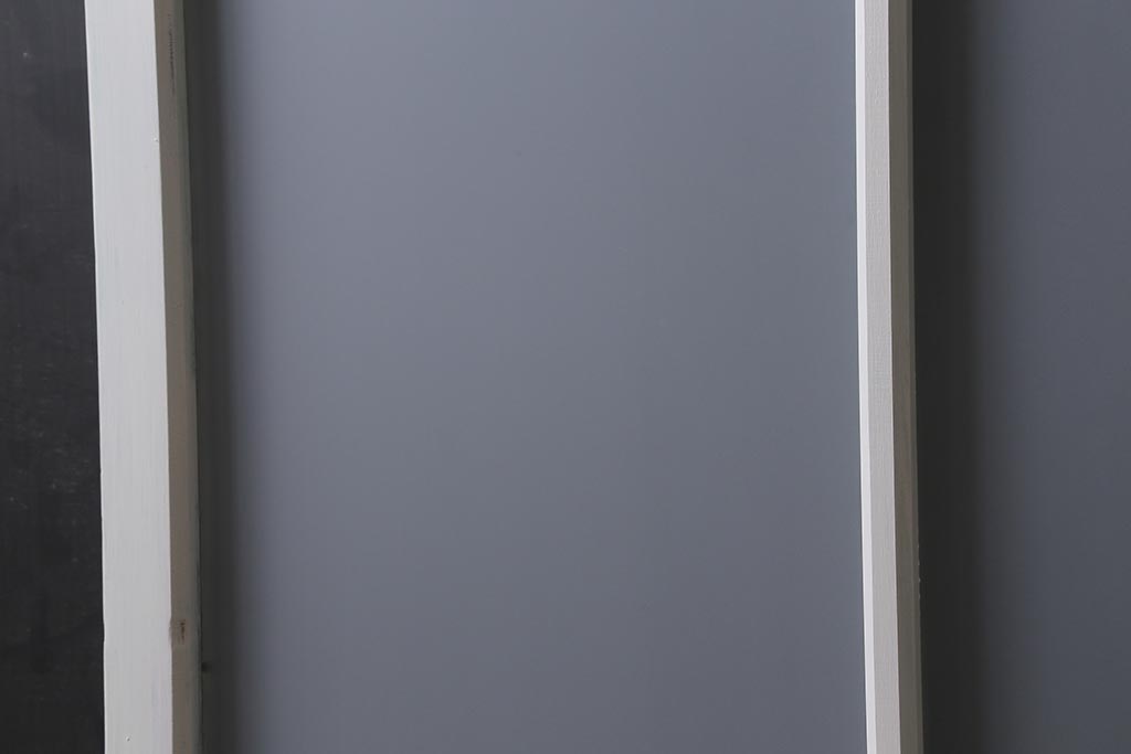 アンティーク建具　ペイント　色ガラス　爽やかな色合いが魅力的なガラス戸2枚セット(引き戸、建具)(R-041264)
