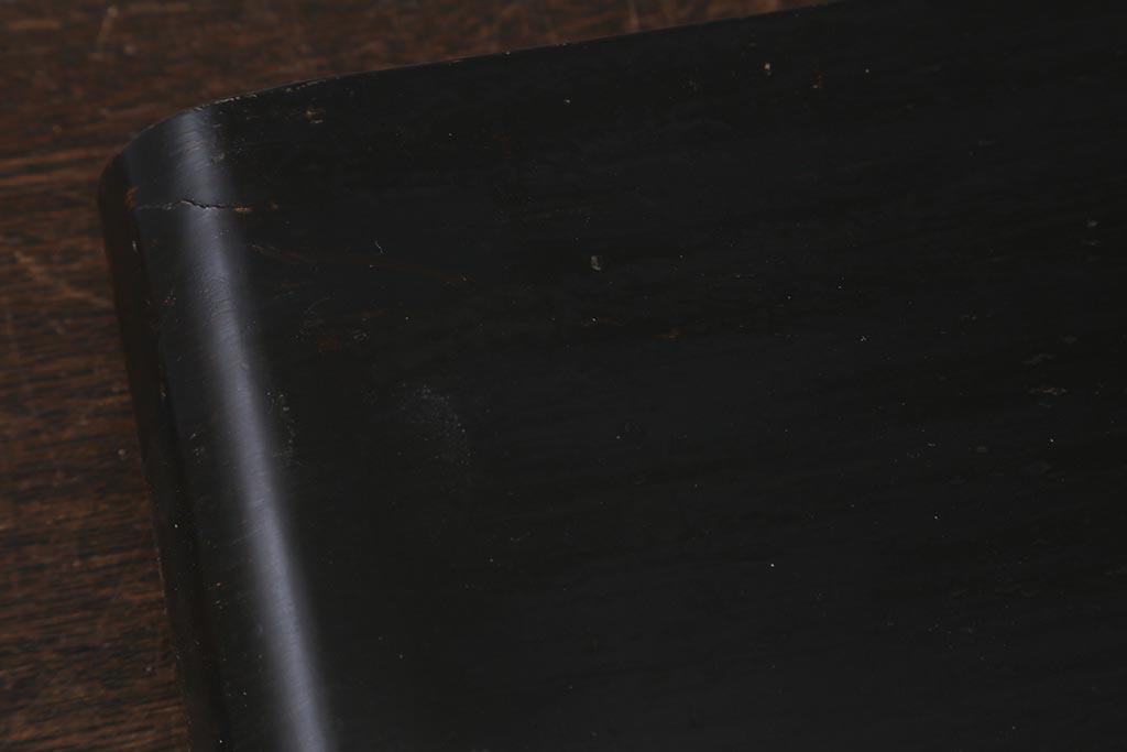 和製アンティーク　唐木　ディスプレイを引き立てる巻花台(飾り台)(R-041557)