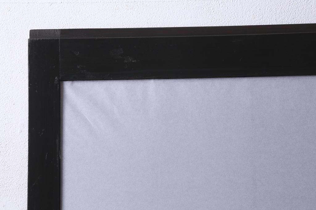 アンティーク建具　大正昭和初期　幅広サイズ　和の風情を演出する障子戸2枚セット(格子戸、引き戸)(R-041584)