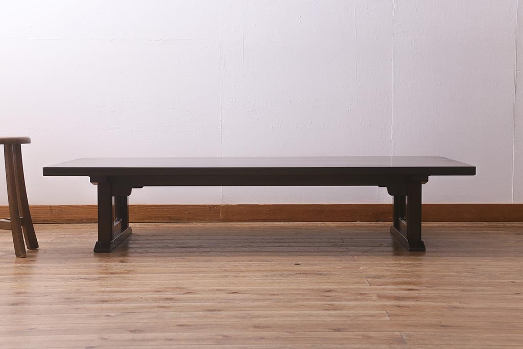 ビンテージ家具　松本民芸家具　洗練された佇まいが魅力的な座卓(ローテーブル、座机、ヴィンテージ)(R-041631)
