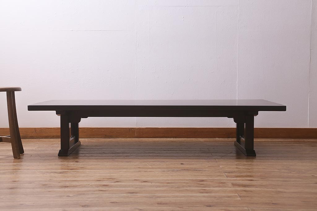 ビンテージ家具　松本民芸家具　洗練された佇まいが魅力的な座卓(ローテーブル、座机、ヴィンテージ)(R-041631)
