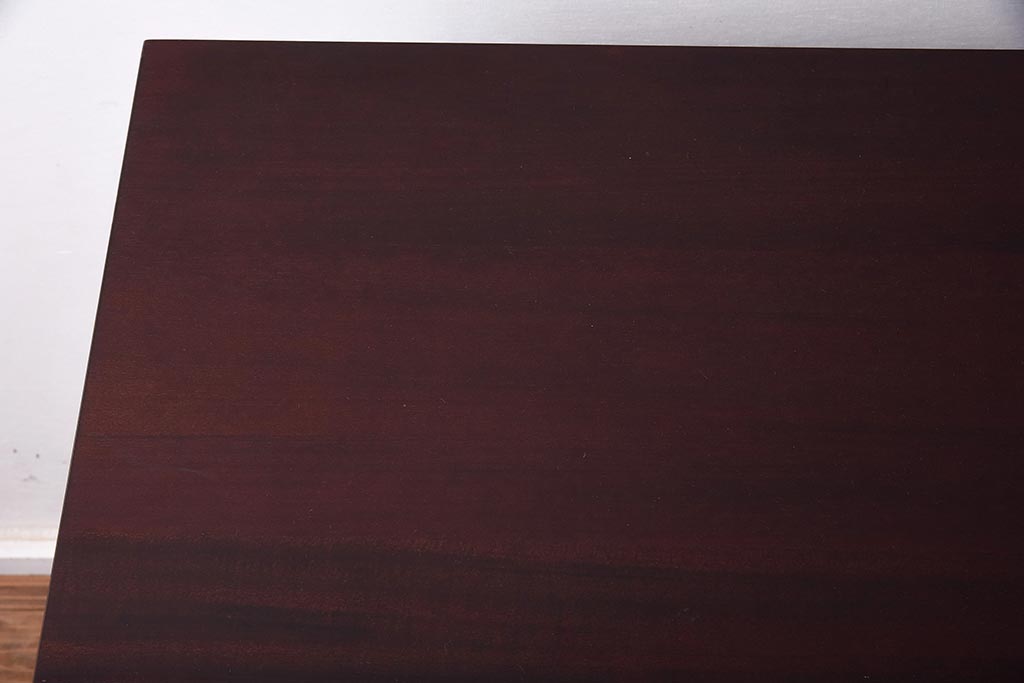 展示品　IDC大塚家具　Baker(ベーカー社)　3409　マホガニー材　気品のあるシンプルなサイドテーブル(センターテーブル、コンソールテーブル、作業台、カウンターテーブル、サイドデスク)(定価約63万円)(R-041823)