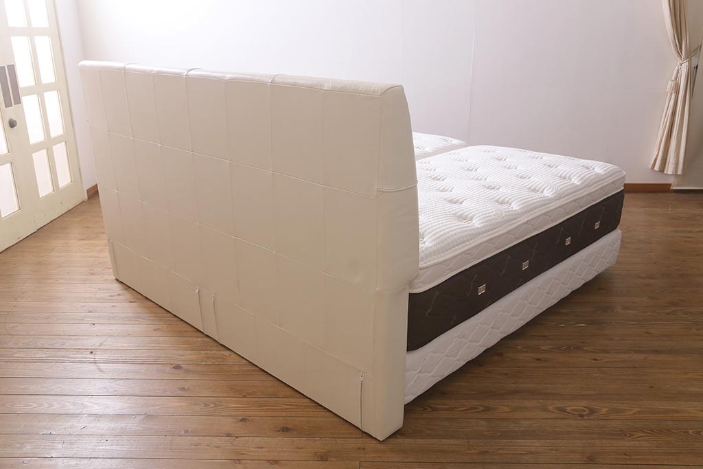 展示品　フランスベッド　SLUMBERLAND(スランバーランド)　SL-021DS　SL-4500C　コイルスプリング　マットレス付きベッド(定価約96万円)(R-042052)