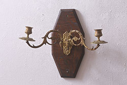 ビンテージ雑貨　和製ヴィンテージ　個性的なデザインのネックレス(チョーカー、アクセサリー)(R-041546)