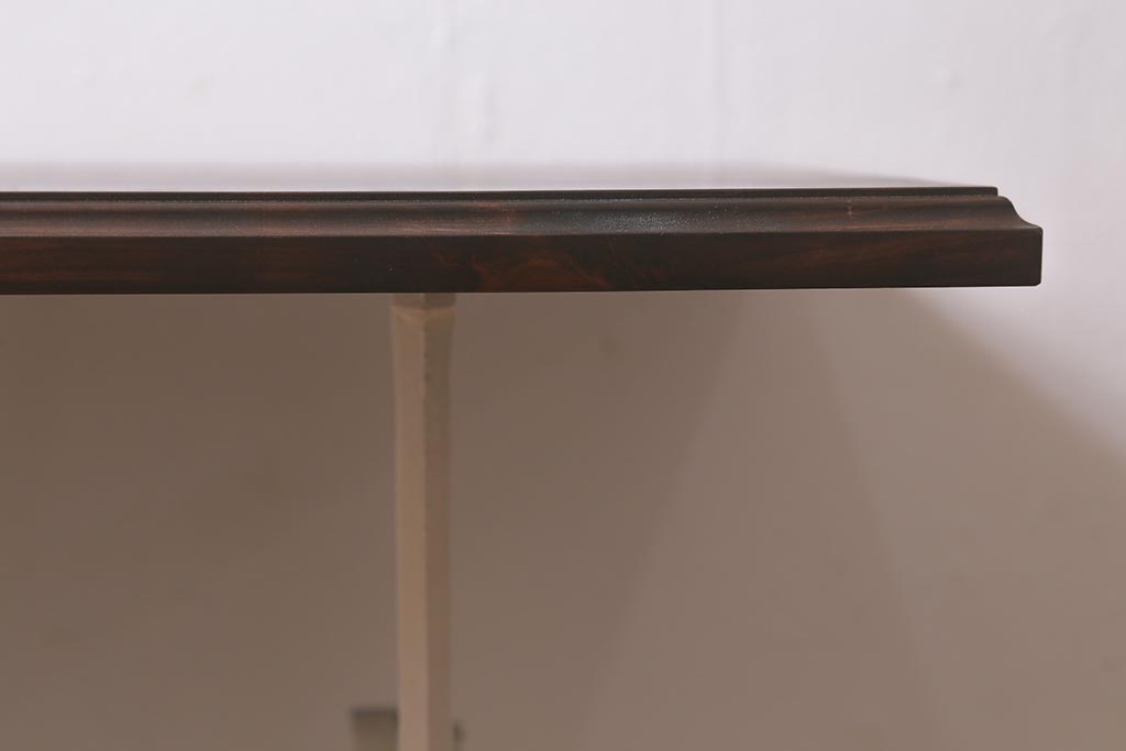 シンガー社(SINGER)　天板ヒノキ材　リメイク　ナチュラルインテリアにぴったりなミシンテーブル(シンガーミシン、サイドテーブル、カフェテーブル、ミシン台)(R-043297)