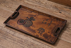 輪島塗　箱付　松ぼっくり　沈金蒔絵　上品な干菓子器(漆器、和食器)2枚セット