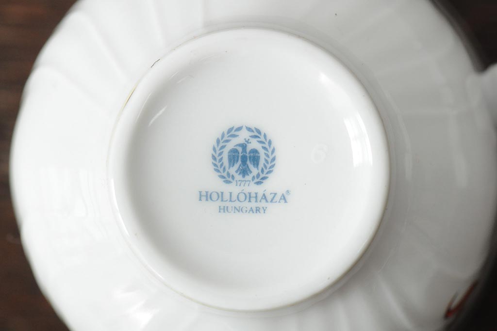 中古　ハンガリー　HOLLOHAZA(ホロハーザ)　Laura Collectio(ラウラ)　カップ&ソーサー5客セット(洋食器)(R-043774)